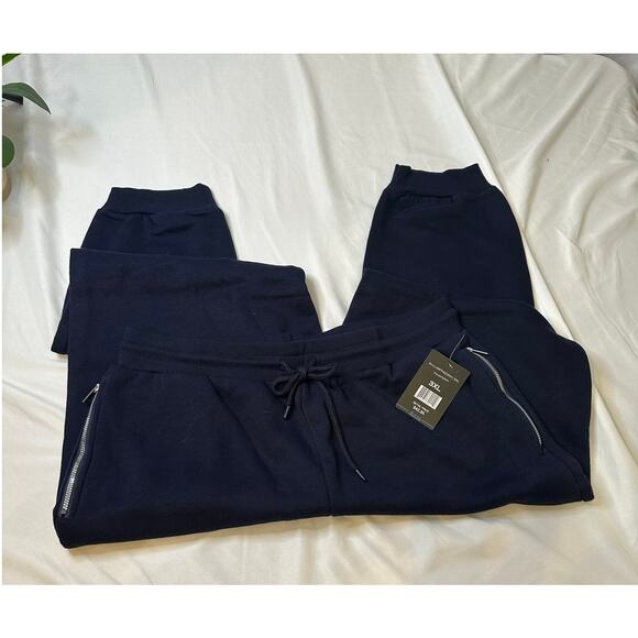 Blue Ice Premium Navy Blue Classic Drawstring Joggers Sweatpants Size 3x - Picture 2 of 5